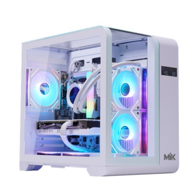 Vỏ Case Máy Tính MIK Barbatos M | Black / White | M-ATX | No Fan