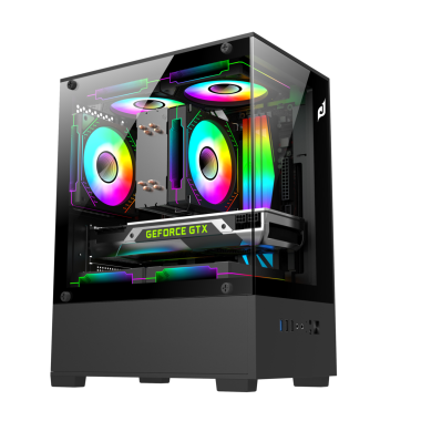 Vỏ case máy tính EDRA ECS1303 | M-ATX | No Fan | Black / White