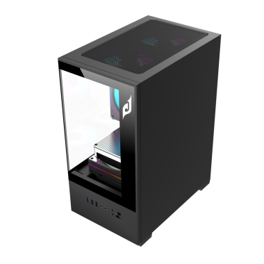 Vỏ case máy tính EDRA ECS1303 | M-ATX | No Fan | Black / White