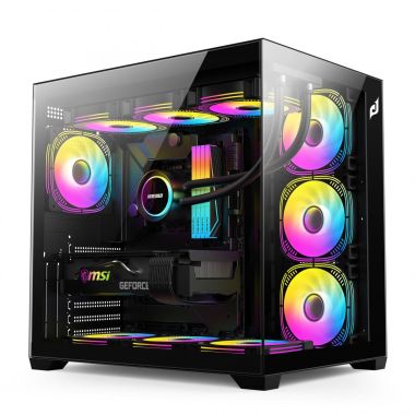 Vỏ Case Edra ECS 1504 Black | ATX, Ko Fan