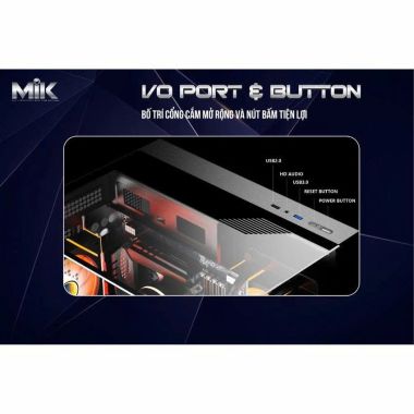 Vỏ Case MIK G3 Prism Glass Mini Black | ITX, M-ATX