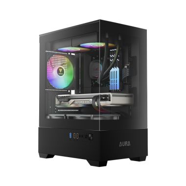 Vỏ Case Gamdias AURA GC9M Elite ARGB Black | Kèm 3 Fan ARGB