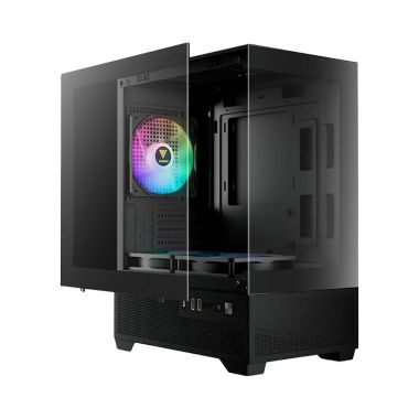 Vỏ Case Gamdias AURA GC9M Elite ARGB Black | Kèm 3 Fan ARGB