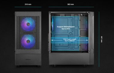 Vỏ Case Gamdias Talos E3 Mesh | Mid Tower ATX