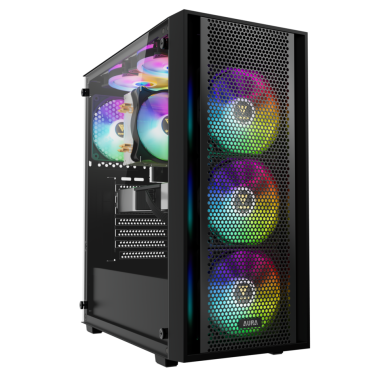 Vỏ Case Gamdias Aura GC2 Elite ARGB | ATX | Black / White