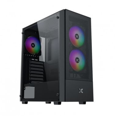Vỏ Case Xigmatek Hero II Air 3F Trắng / Đen Kèm 3 Fan Led