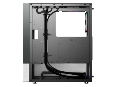 Vỏ Case Magic GM-04 Air Black - White Glass | Kèm 3 Fan