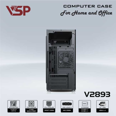 Vỏ Case Văn Phòng VSP V2893 M-ATX/I-ATX
