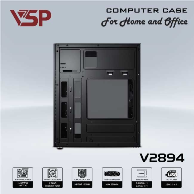 Vỏ Case Văn Phòng VSP V2894 M-ATX/I-ATX