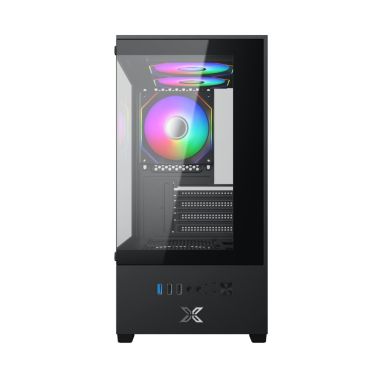 Vỏ Case Máy Tính Xigmatek View 3GF | M-ATX, ITX | Kèm 3 Fan Led
