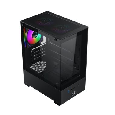 Vỏ Case Máy Tính Xigmatek View 3GF | M-ATX, ITX | Kèm 3 Fan Led