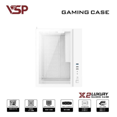 VỎ CASE VSP X2 LUXURY | Middle Tower, M-ATX | No Fan