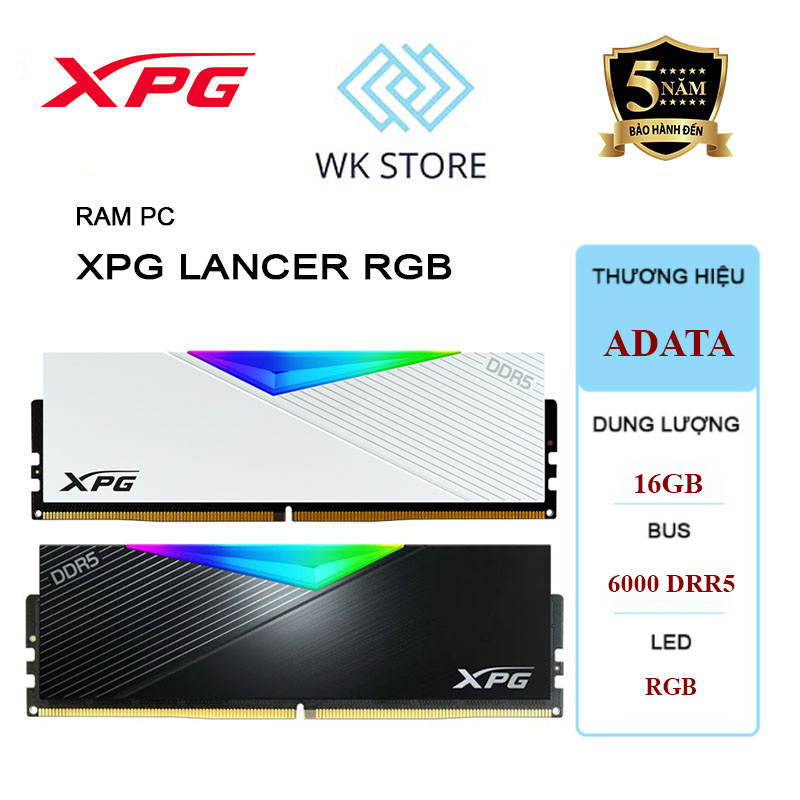 Ram Adata XPG LANCER 16GB | DDR5 | 6000MHz | RGB