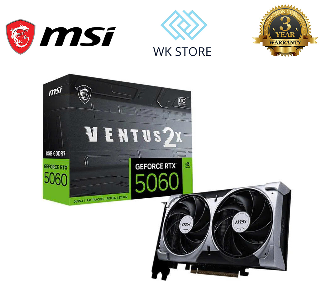 VGA MSI GeForce RTX 5060 8GB VENTUS 2X OC GDDR7