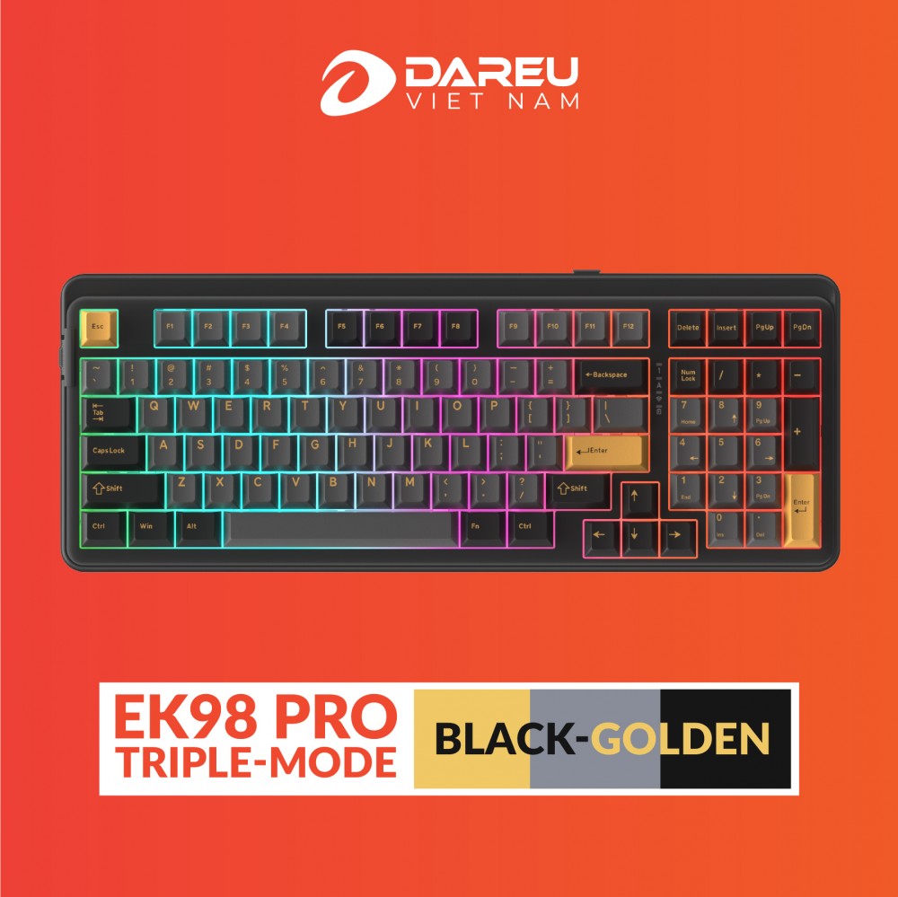 Bàn Phím Cơ Dareu EK98 Pro | Bluetooth, 2.4G, Wired | Cherry PBT | Led RGB