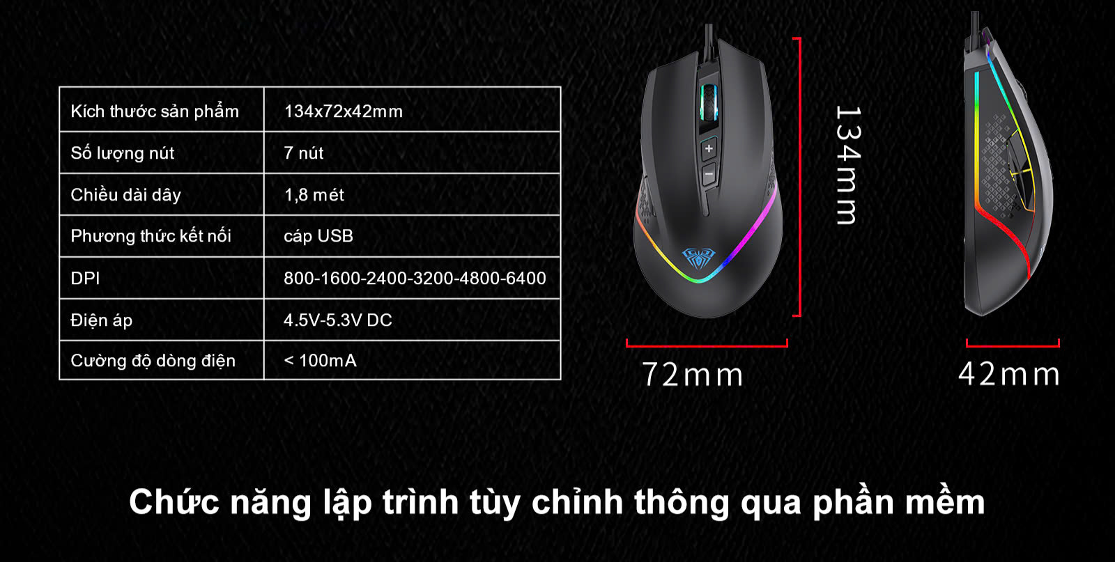 Chuột Gaming Aula F805