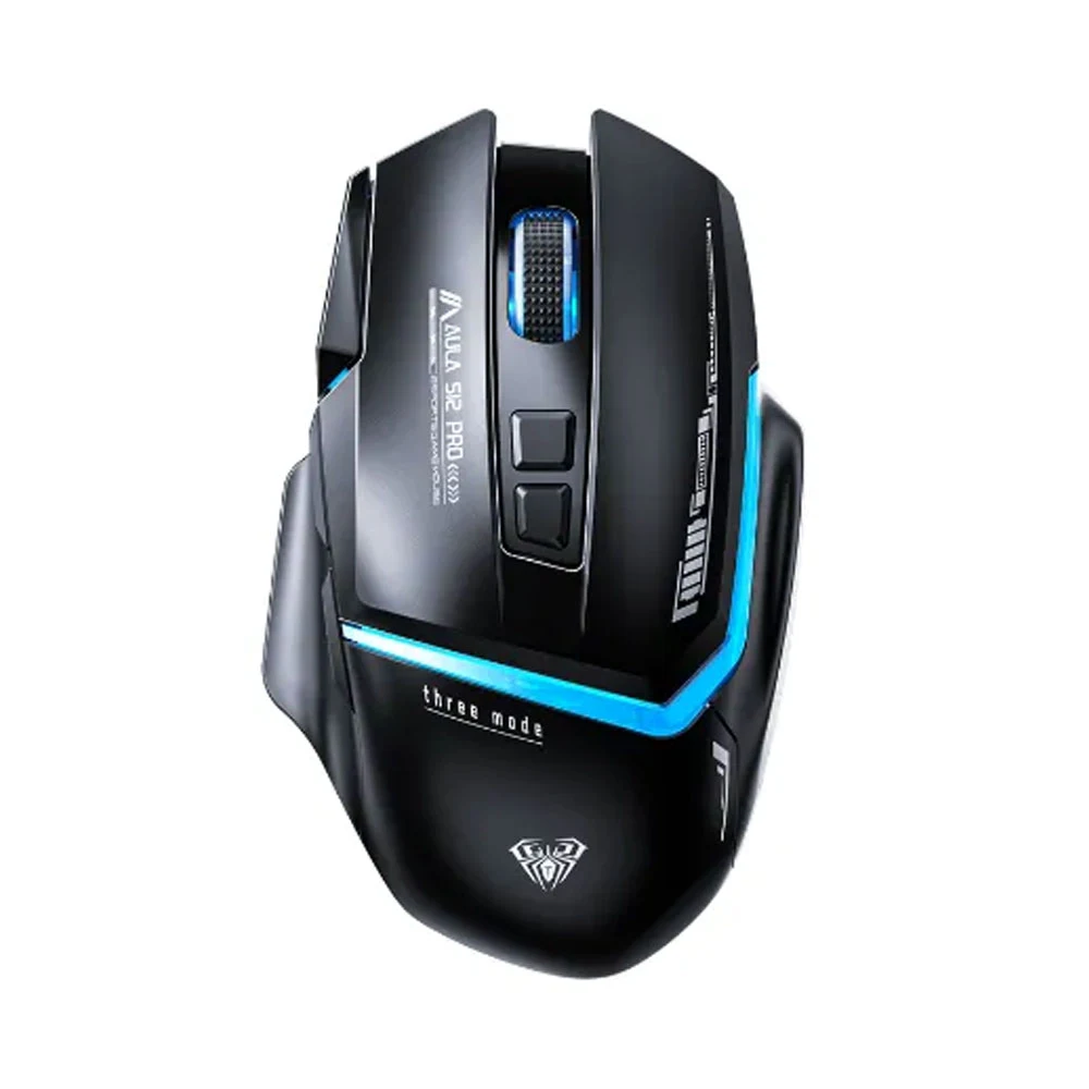 Chuột Gaming Aula S12 Pro Black /White (LED RGB/ 12800DPI)