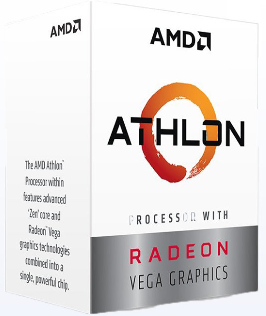 CPU AMD ATHLON 3000G (3.5GHZ, 2 NHÂN 4 LUỒNG , 5MB CACHE, 35W) BOX