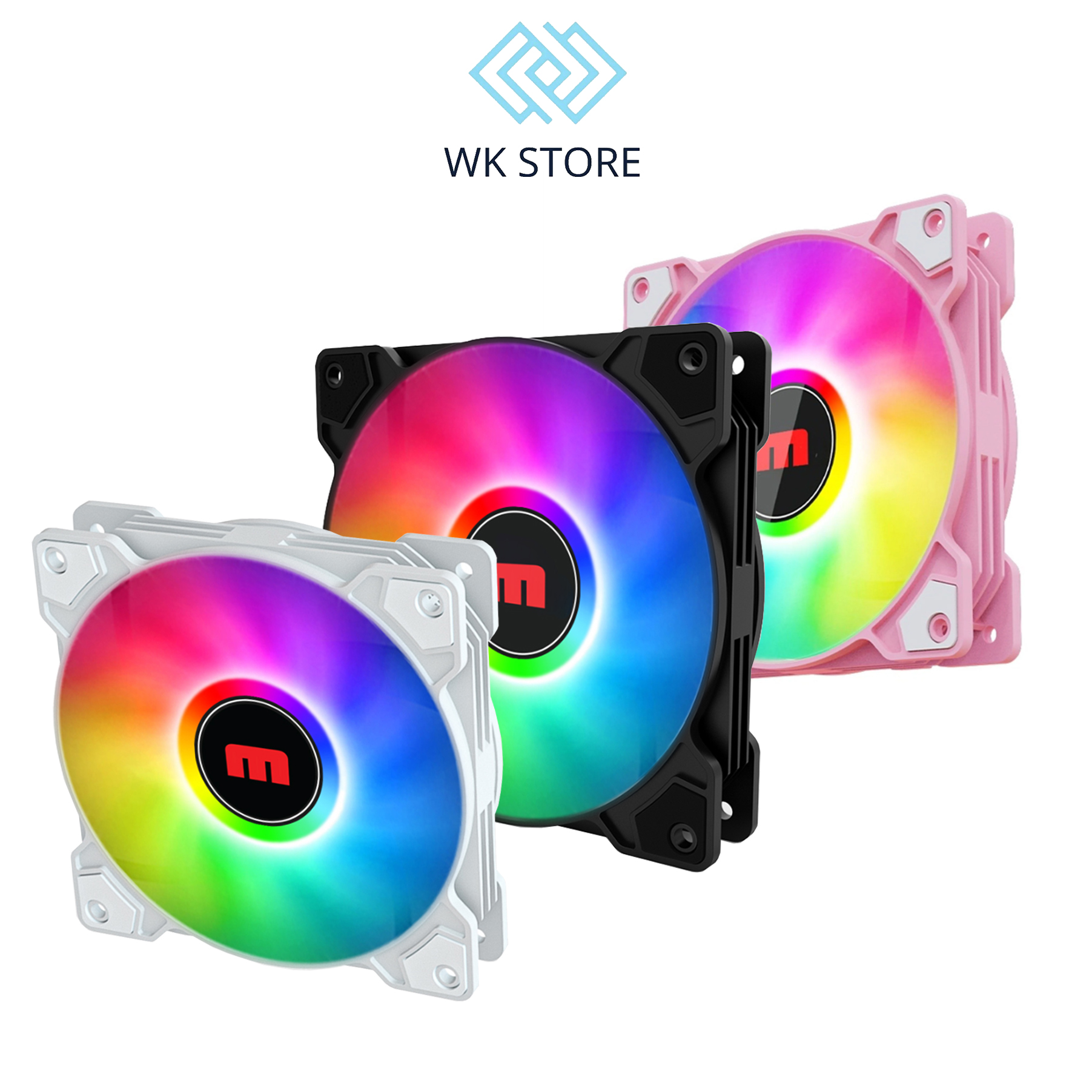 Quạt tản nhiệt - Fan Case Magic FC-01 Auto LED RGB Black / White / Pink
