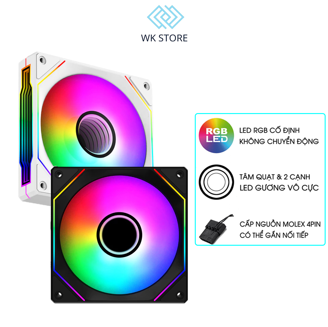 Fan case Xigmatek G20F Infinity Black / White Led Auto RGB