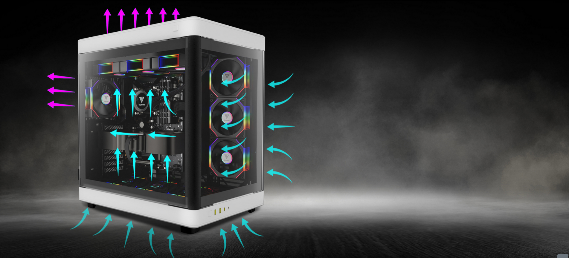 QUẠT TẢN NHIỆT GAMDIAS AEOLUS P2-1203 (Kit 3 Fan)
