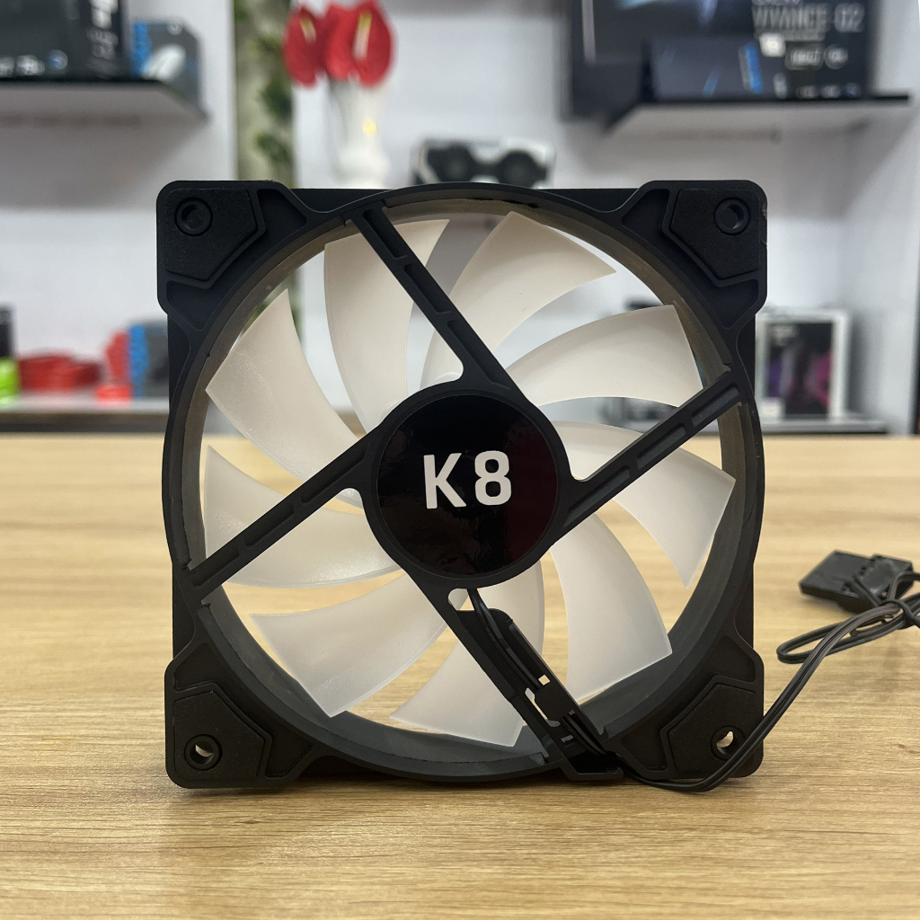 Quạt tản nhiệt - fan case led COOLMOON K8 Auto Led ( không hub )