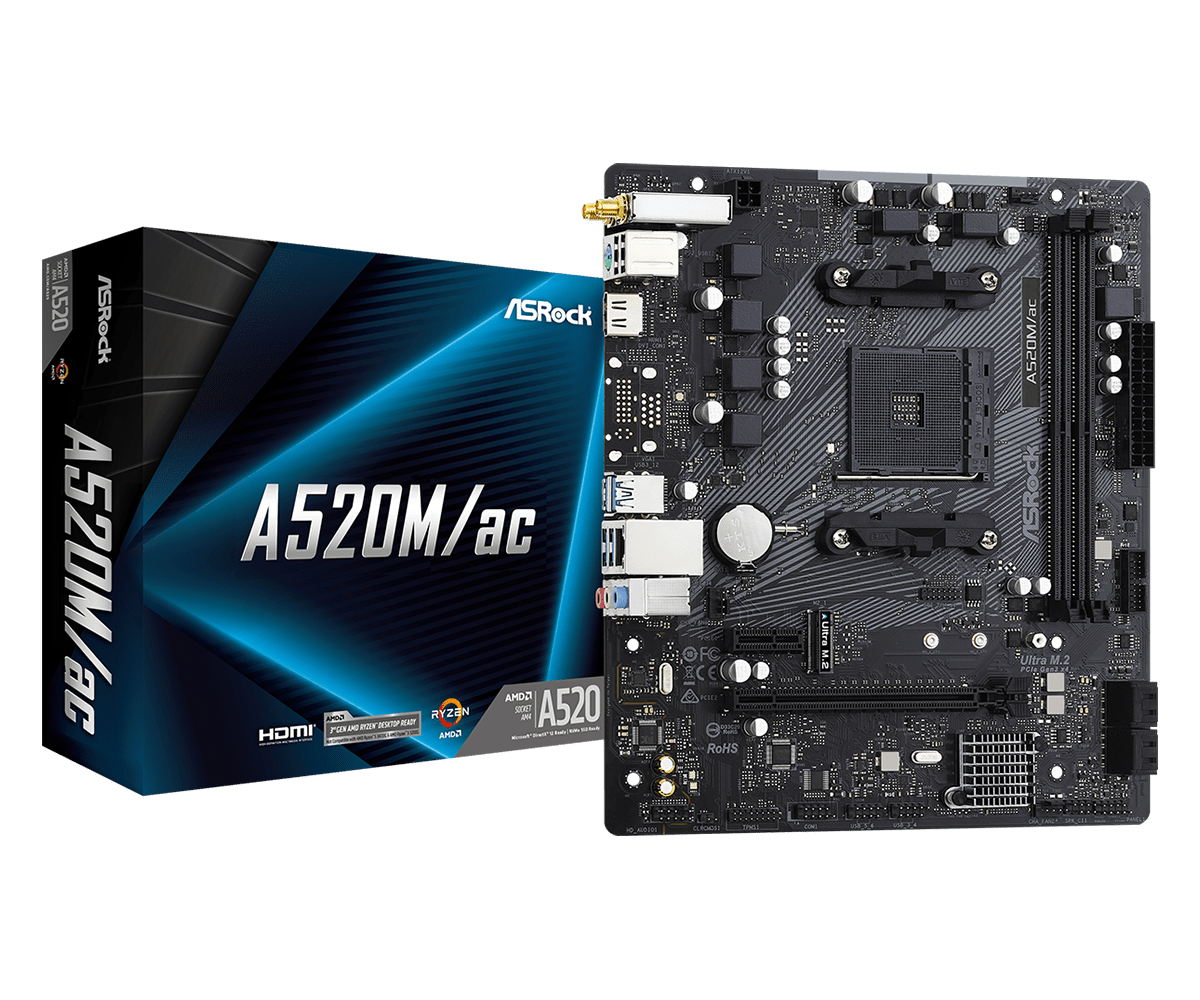 Mainboard ASRock A520M/ac