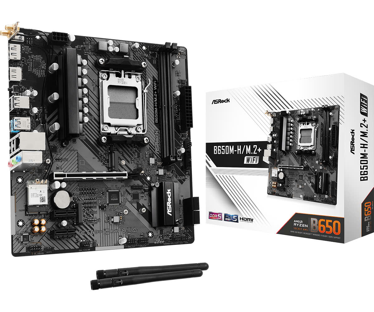 Mainboard AsRock B650M-H/M.2 Wifi |AM5, DDR5