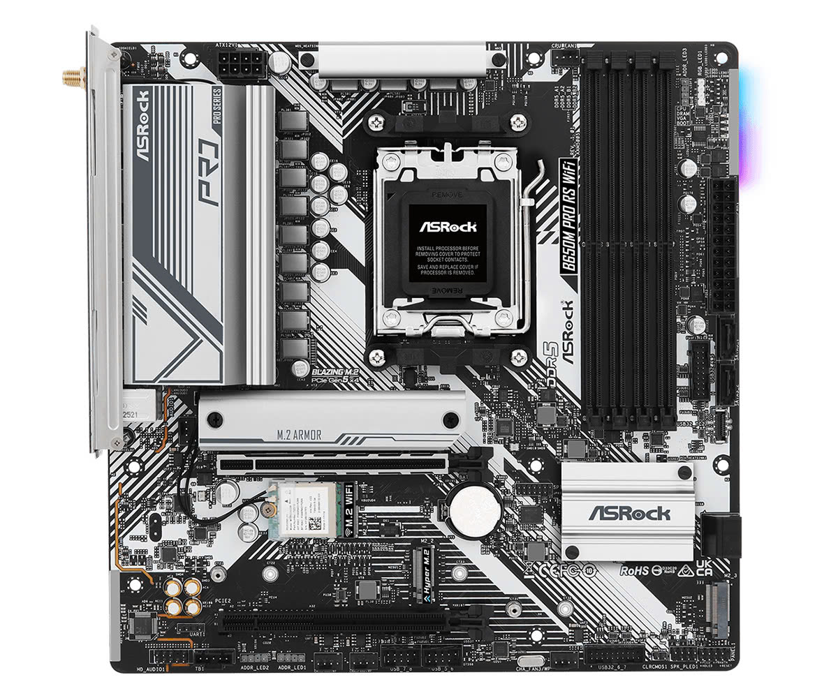 Mainboard AsRock B650M Pro RS Wifi | AMD AM5, DDR5