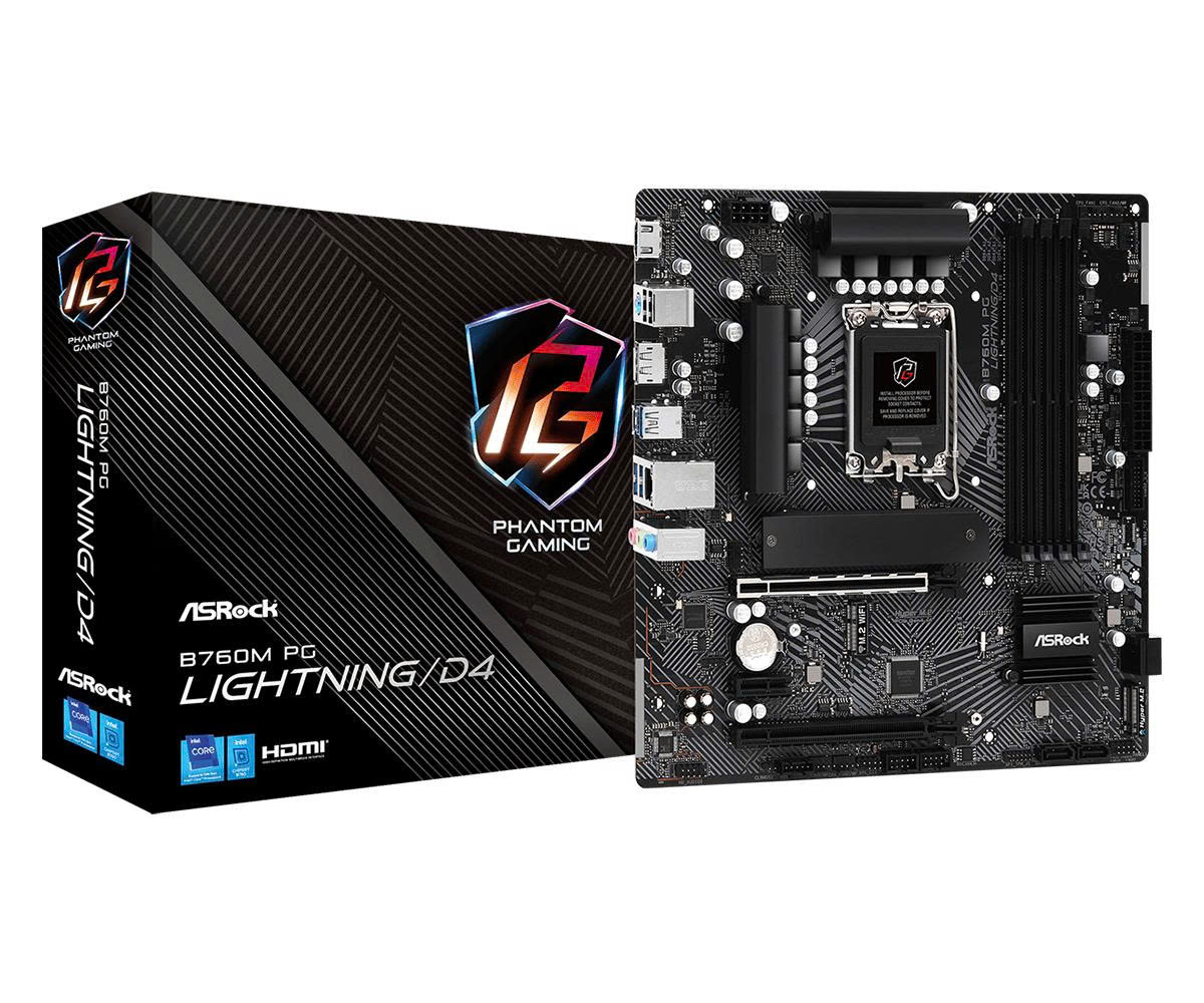 Mainboard ASRock B760M PG Lightning/D4 DDR4