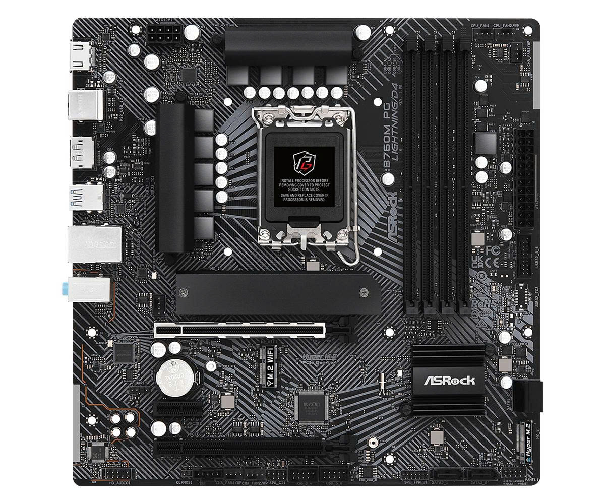 Mainboard ASRock B760M PG Lightning/D4 DDR4