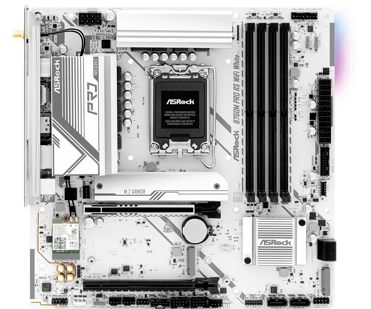Mainboard ASRock B760M Pro RS WIFI White