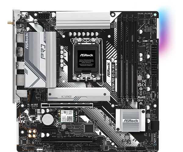 Bo mạch chủ Mainboard PC ASRock B760M Pro RS/D4 WIFI