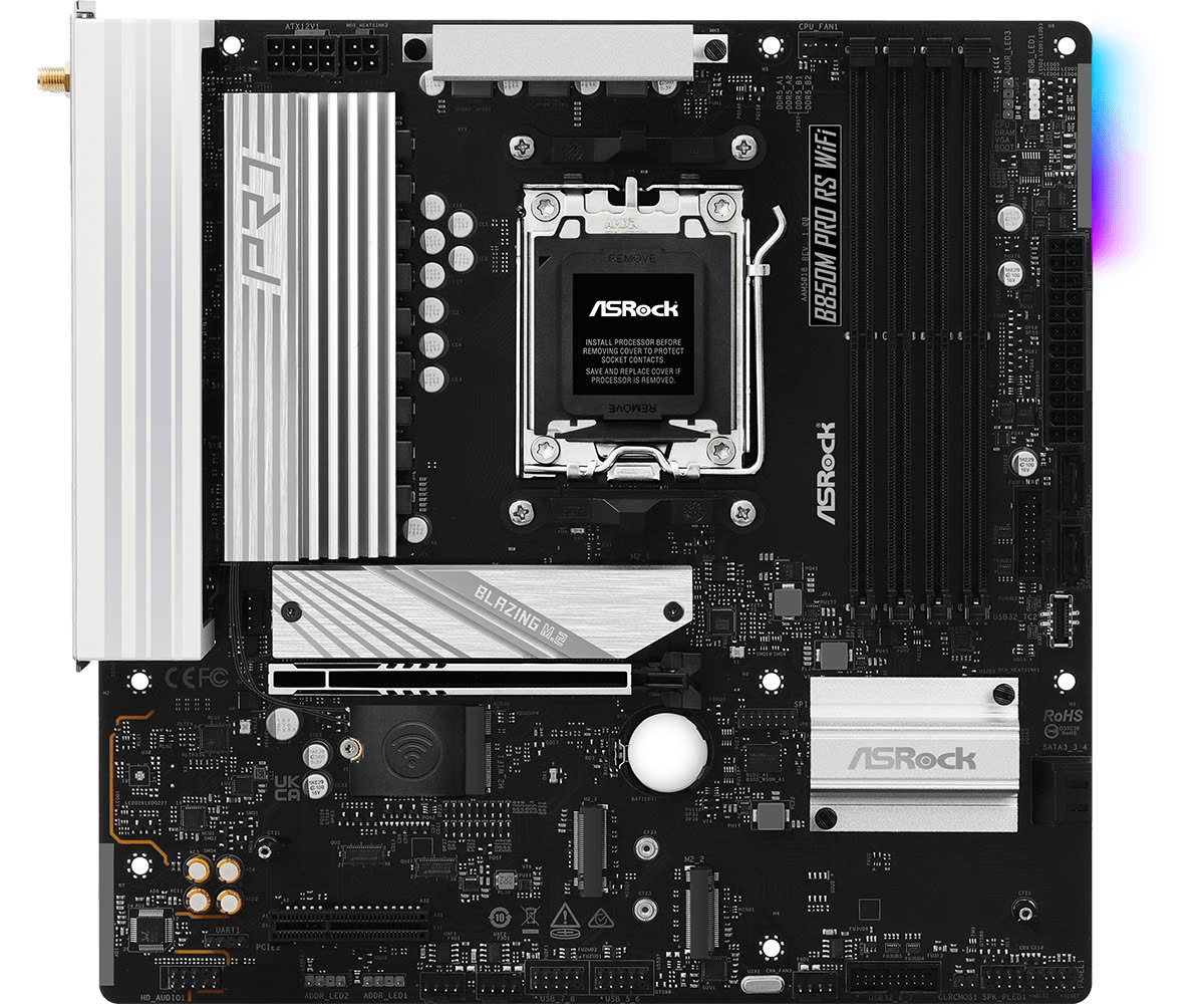 Mainboard AsRock B850M Pro RS WiFi | AM5, 4x DDR5