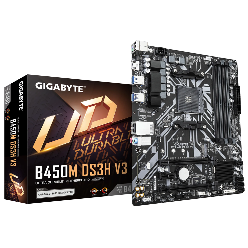 Mainboard Gigabyte B450M DS3H - V3 | AM4 / m-ATX / 4xDDR4