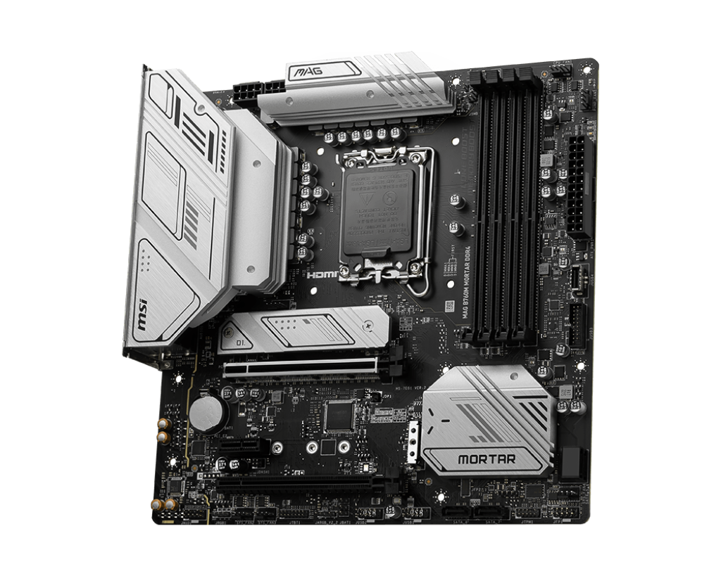 Bo mạch chủ Mainboard MSI MAG B760M MORTAR / MORTAR WIFI DDR4 (LGA1700 | mATX | 4 Khe RAM)