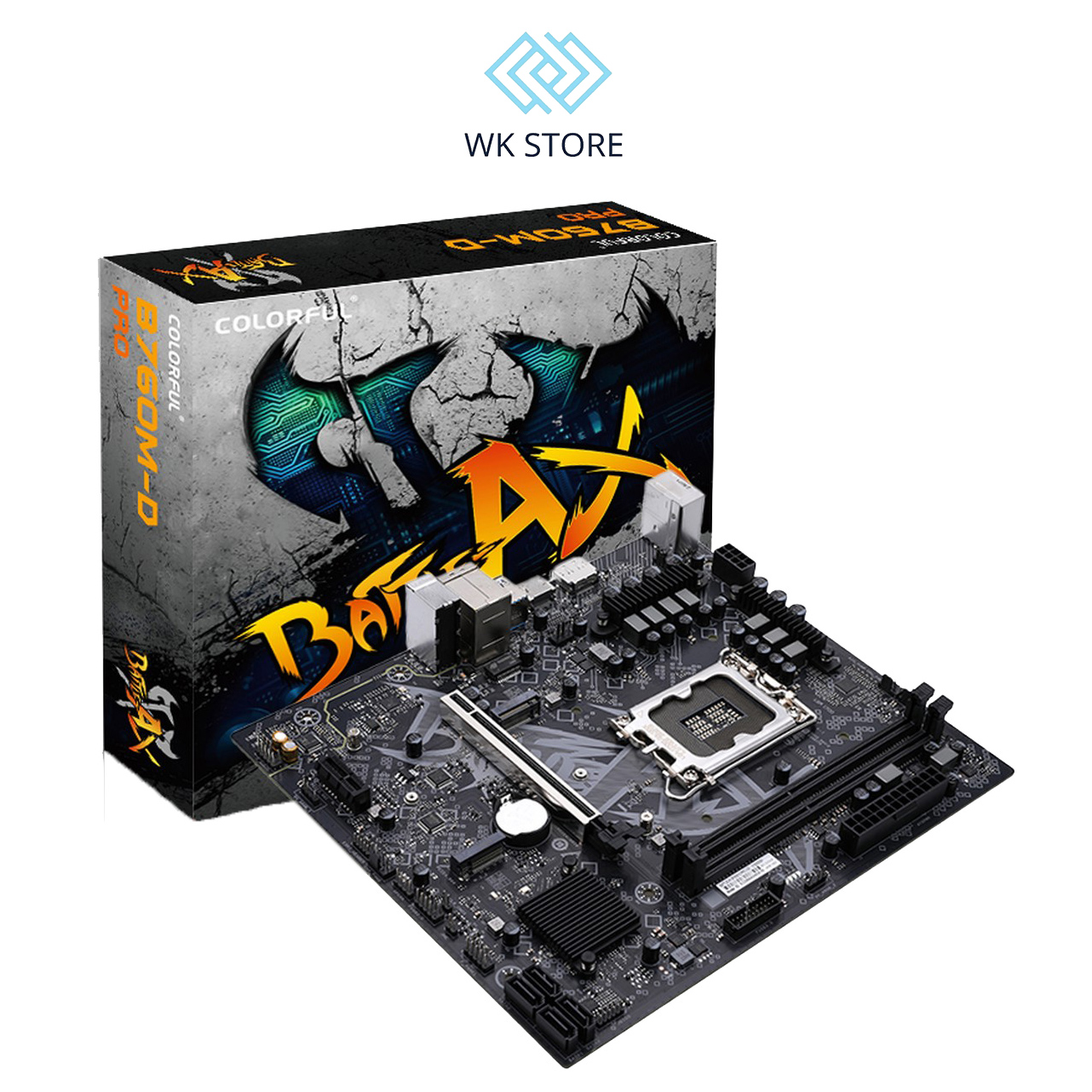 Bo mạch chủ Mainboard Colorful BATTLE-AX B760M-D PRO V20 (Socket 1700 | M-ATX | 2 Khe RAM DDR4)