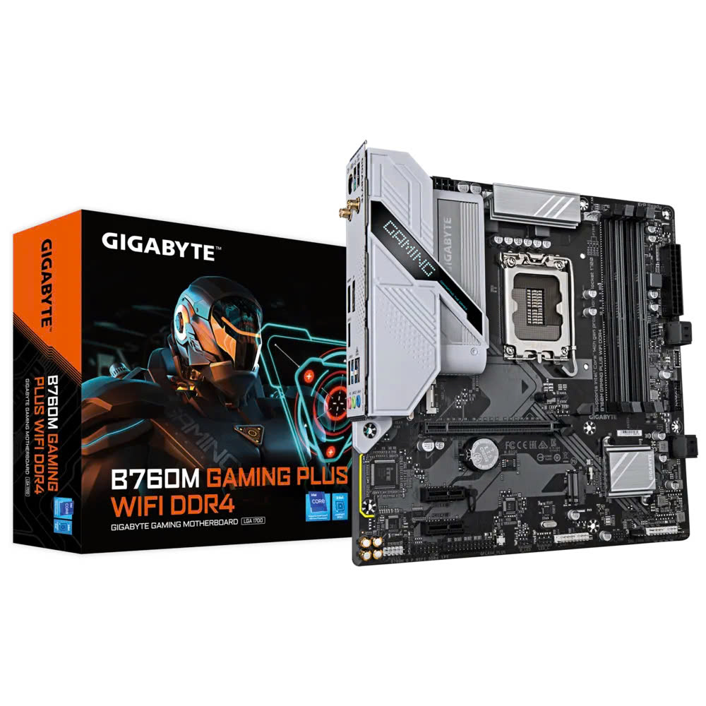 Mainboard Gigabyte B760M Gaming Plus Wifi D4 | LGA 1700, 4 x DDR4