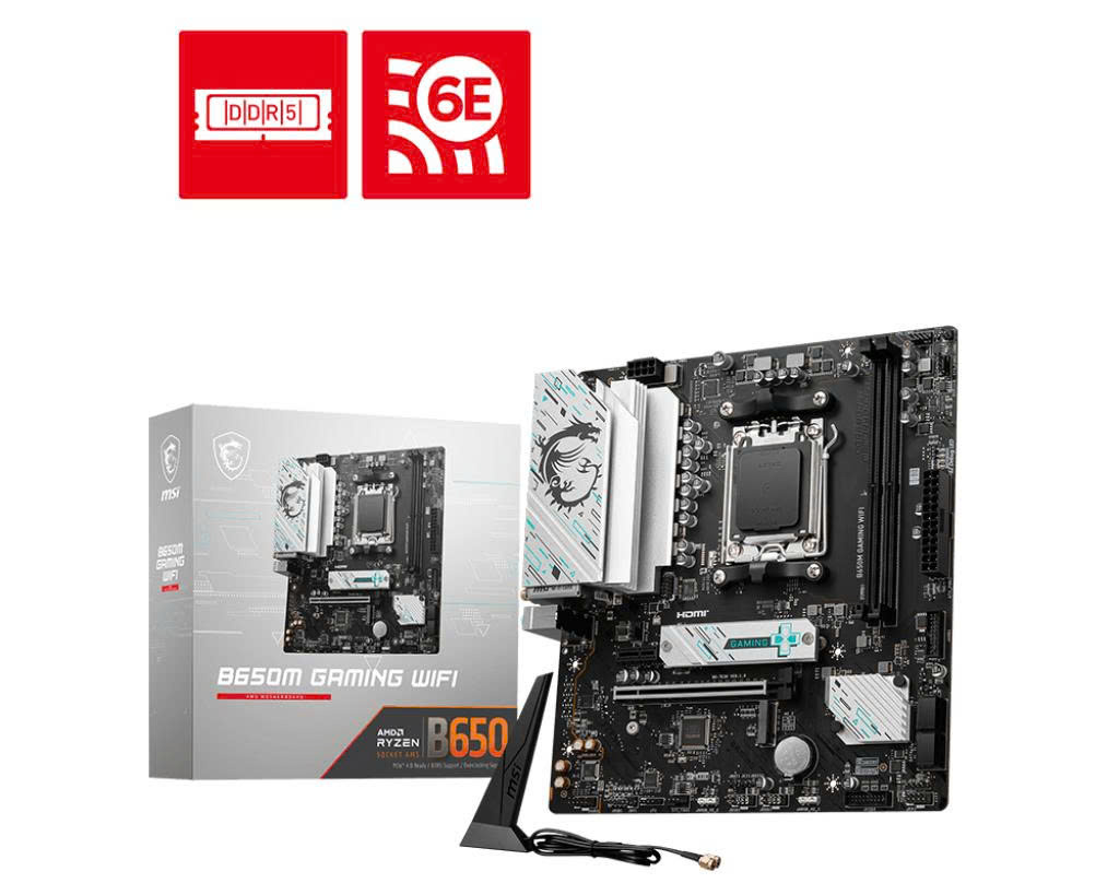 Mainboard MSI B650M Gaming Wifi | AMD AM5, 2x DDR5