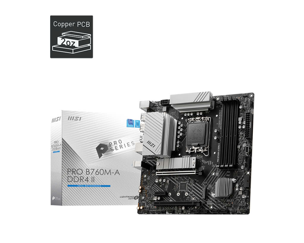 Mainboard MSI PRO B760M-A DDR4 II | LGA 1700