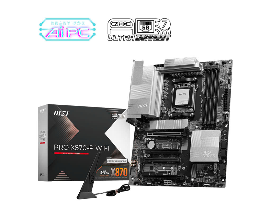 Mainboard MSI PRO X870-P Wifi | SK AM5, 4 x DDR5, Wifi/Bluetooth