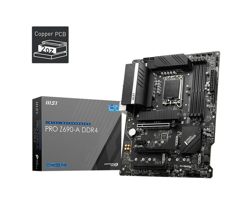 Mainboard MSI PRO Z690-A | LGA 1700, ATX, 4 x DDR4