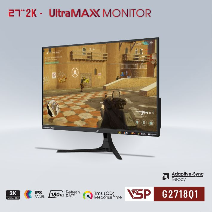 MÀN HÌNH VSP G2718Q1 | IPS | 27 inch | 2K | 180Hz