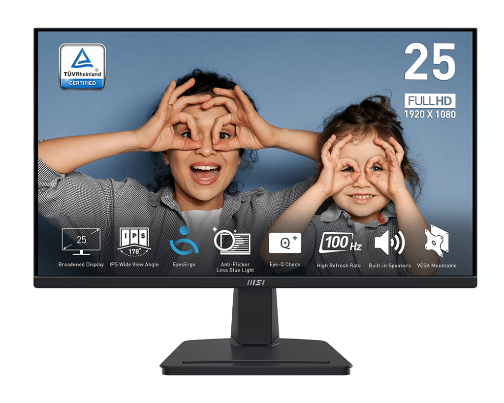 Màn hình MSI PRO MP251 | 24.5 inch | IPS | FHD | 100Hz | 1ms | speaker