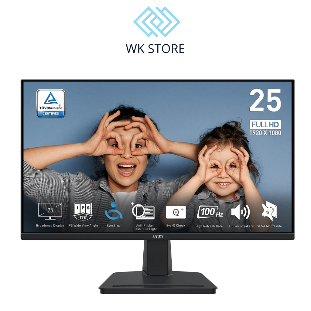 Màn hình MSI PRO MP251 | 24.5 inch | IPS | FHD | 100Hz | 1ms | speaker