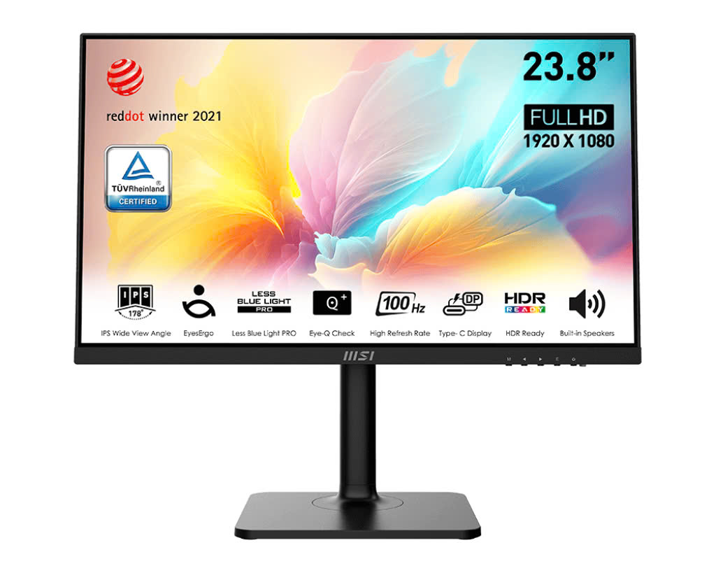 Màn hình MSI Modern MD2412P (23.8 inch/FHD/IPS/100Hz/1ms/Loa/USB-C)