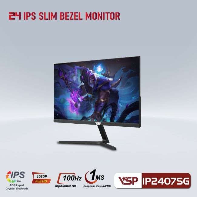 Màn hình VSP IP2407SG | IPS Full HD 100Hz 1ms