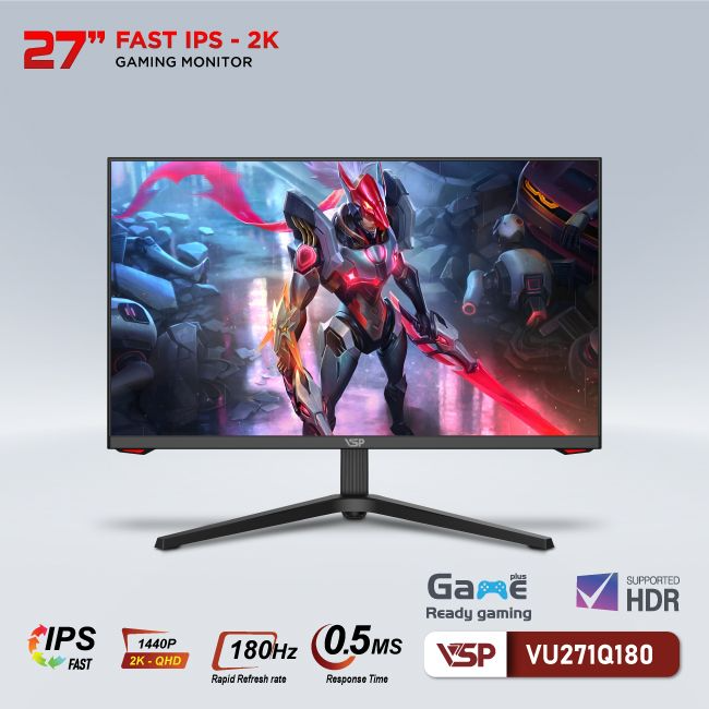 MÀN HÌNH VSP VU271Q180 27 inch | FAST IPS | 2K | 180HZ | 0.5ms