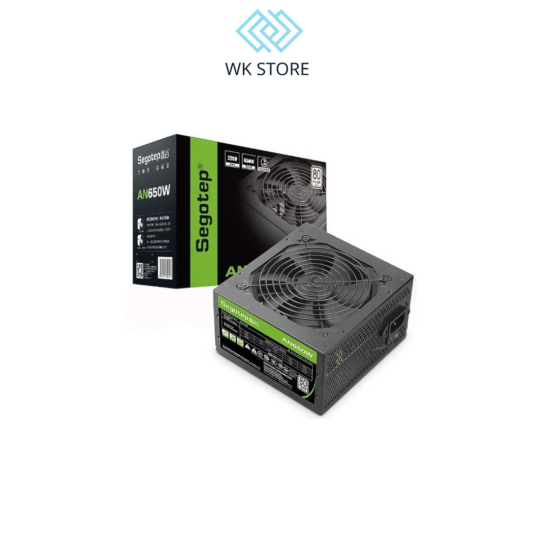 Nguồn máy tính Segotep AN550 / AN650 550W/ 650W 80 Plus Black/White