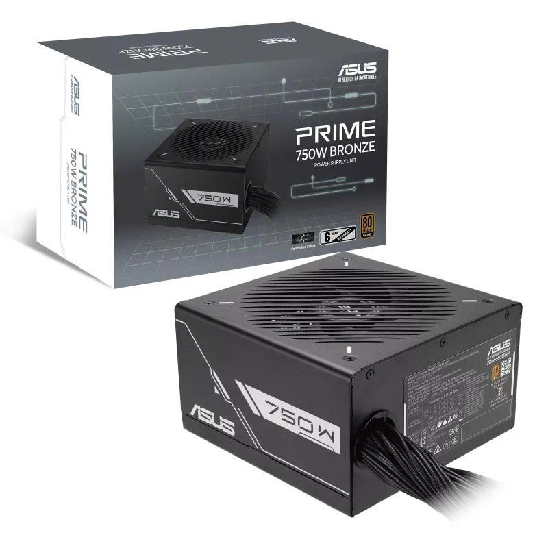 Nguồn Asus Prime 750B Black | 750W/ 80Plus Bronze